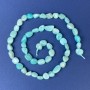 Amazonite Tumbled Beads 8x6mm+/- on Thread, 39cm+ Length