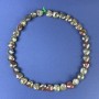 Natural Dragon Blood Jasper Heart Beads 12x12x6mm+/-, on Thread, Strand Length 38cm+