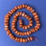 Red Jasper Beads, tumbled 10x6mm+/-, on a thread, length 40cm+