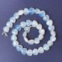 Moonstone Heart Beads 11x12x5mm+/-, on a thread, length 40cm+