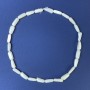 Natural Mother-of-Pearl Tumbled Beads 14x5mm+/- on Thread, Length 39cm+