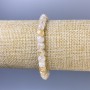 Citrine Faceted Cube Bracelet, diameter 6mm+/-, length 18cm+/- stretch