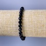 Tourmaline Bracelet, Faceted Round Beads, Diameter 6mm+/-, Length 18cm+/- Stretch