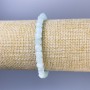 Angelite Bracelet, faceted cube, diameter 5x5mm+/-, length 18cm+/- stretch