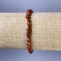 Red Jasper Tumbled Bracelet, diameter 6x4mm+-, length 18cm+- stretch