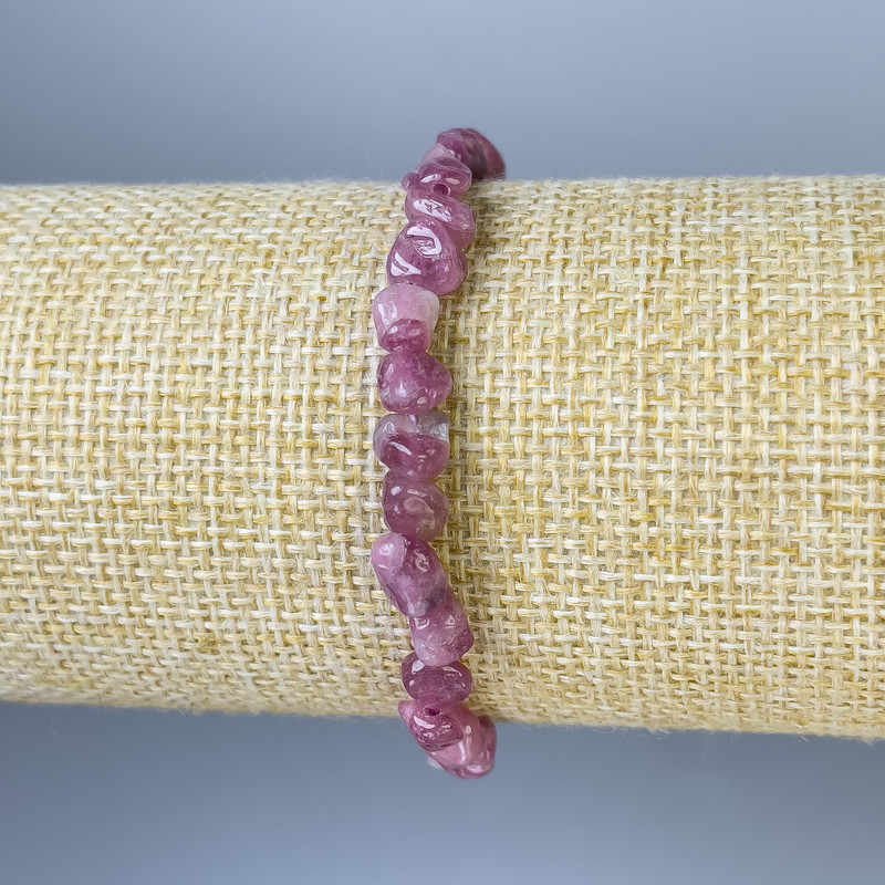 Tourmaline Bracelet, Tumbled, Diameter 6-8x6-8mm+-, Length 18cm+- Stretch