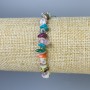 Assorted Chip Stone Bracelet, diameter 7-9x2-4mm+-, length 18mm+- stretch