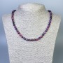 Multicolour Cat's Eye Necklace, smooth round beads, diameter 6mm+-, length 50cm+- with clasp
