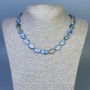 Kyanite Oval Necklace 12x9mm+-, length 45cm+- with clasp