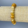 Agate Tumbled Bead Bracelet, diameter 8-11x7mm+-, length 18cm+- stretch
