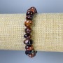 Bull's Eye Bracelet, tumbled, diameter 8-10x7-9mm+/-, length 18cm+/- stretch