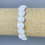 Moonstone Heart Bracelet, diameter 12x12+-, length 18cm+- stretch