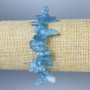 Aquamarine Chip Bracelet, diameter 10-18x5-7mm+-, length 18cm+- stretch