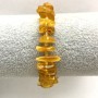 Amber Chip Bracelet, diameter 9-12x2-4mm+- with seed beads, length 18cm+- stretch