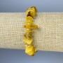 Amber Chip Bracelet, diameter 8-12x2-4mm+- with seed beads, length 18cm+- stretch