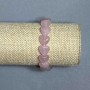 Rose Quartz Heart Bracelet, diameter 12x12mm+/-, length 18cm+/- stretch
