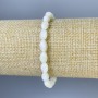 Mother of Pearl 'Grains' Bracelet, diameter 9x5mm+-, length 18cm+- stretch