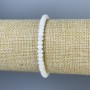 Mother-of-Pearl Rondelle Bracelet, 5x3mm+-, 18cm+- Stretch