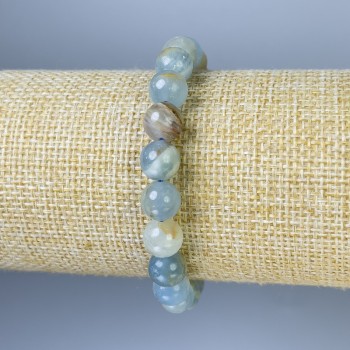 Calcite Smooth Bead Bracelet, diameter 8mm+-, length 18cm+- stretch