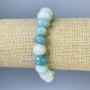 Larimar Tumbled Bracelet, diameter 10-14x7-10mm+-, length 18cm+- stretch