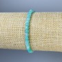 Amazonite Faceted Cube Bracelet, diameter 4mm+-, length 18cm+- stretch