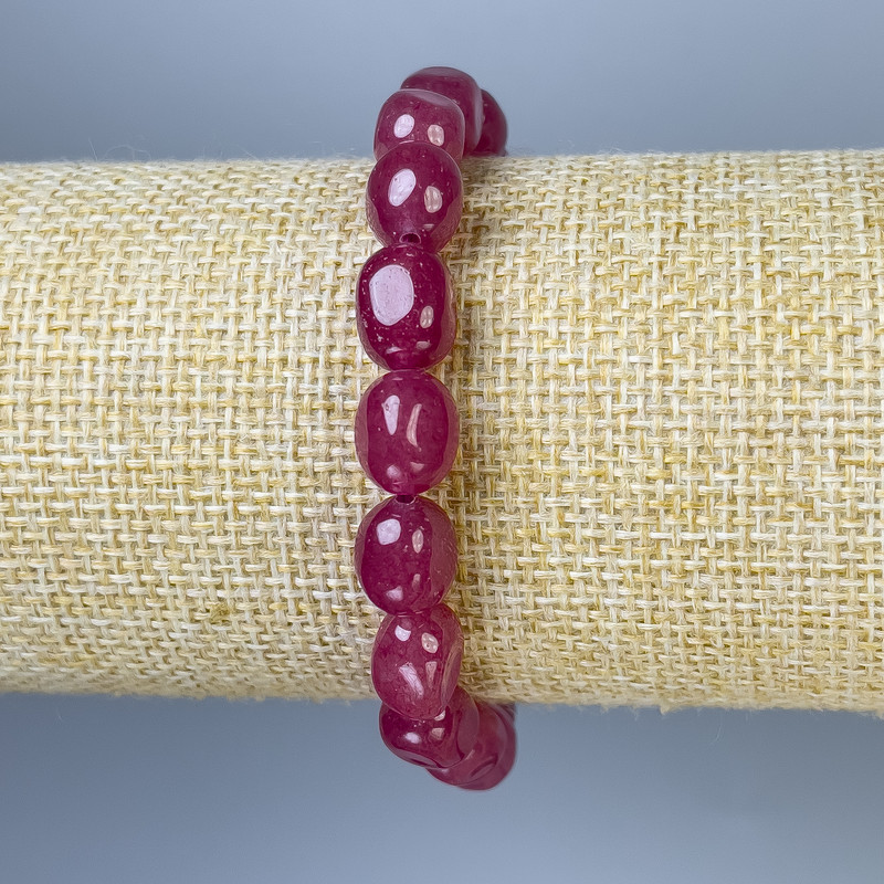 Tourmaline Tumbled Bracelet, diameter 10x8mm+/-, length 18cm+/- stretch