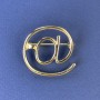 "Puppy" Brooch 30mm+- Gold-Tone Metal