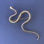 Snake Brooch Gold-Tone Metal 98x50mm+