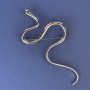 Snake Brooch Silver-Tone Metal 98x50mm+