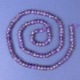 Amethyst Beads (faceted) Rondelle, diameter 5×3 mm ±, length 39 cm ± on thread