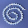 Moonstone Faceted Round Beads, Diameter 8mm+-, Length 36cm+- on Thread