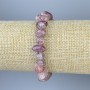 Strawberry Quartz Tumbled Bracelet, diameter 9-12x5-8mm+-, length 18cm+- stretch
