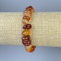 Carnelian Tumbled Bracelet, diameter 8-15x5-8mm+-, length 18cm+- stretch