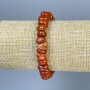 Bracelet Red Jasper tumbled, diameter 8-10x6-8mm+-, length 18cm+- stretch