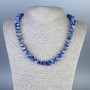 Lapis Lazuli Faceted Necklace, diameter 10x6mm+-, length 50cm+- with clasp