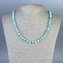 Necklace Amazonite Faceted Cube, size 6x6mm+-, length 50cm+- with clasp