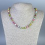 Tourmaline Necklace, smooth round beads 6mm+/-, length 50cm+/- with clasp