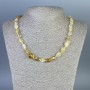 Citrine Necklace, tumbled stones 8-14x8-12mm+/-, length 50cm+/- with clasp