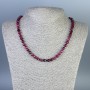 Tourmaline Faceted Cube Necklace, 6x5.5mm+-, length 50cm+- with clasp