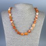 Necklace Sardonyx Tumbled 12x11mm+-, length 50cm+- with clasp