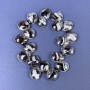 Bracelet Murano Glass Butterfly, size 15x12mm+-, length 18cm+- stretch