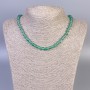 Jade (Imitation) Necklace Smooth Round, Diameter 6mm+-, Length 45cm+- with Clasp