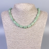 Nephrite Necklace, Smooth Cylinder, Diameter 14x8mm+/-, Length 45cm+/- with Clasp