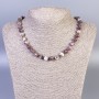 Necklace Tourmaline Smooth Round Beads, diameter 8mm+-, length 45cm+- with clasp