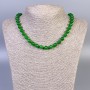 Chrysoprase Necklace Smooth Round, Diameter 8mm+-, Length 45cm+- with Clasp