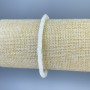 Mother-of-Pearl Rondelle Bracelet, diameter 4x2mm+/-, length 18cm+/- stretch