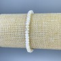 Mother-of-Pearl Rondelle Bracelet, diameter 5x3mm+/-, length 18cm+/- stretch