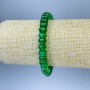Chrysoprase Bracelet Faceted Rondelle, Diameter 8x5mm+/-, Length 18cm +/- Stretch