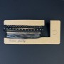 Triple Eco-Leather Bracelet, Adjustable 18-24cm +/-, Beads 6mm +/-, 18cm Stretch