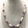 Assorted Chip Necklace, Diameter 8x3mm+/-, Length 50cm+/- with Clasp